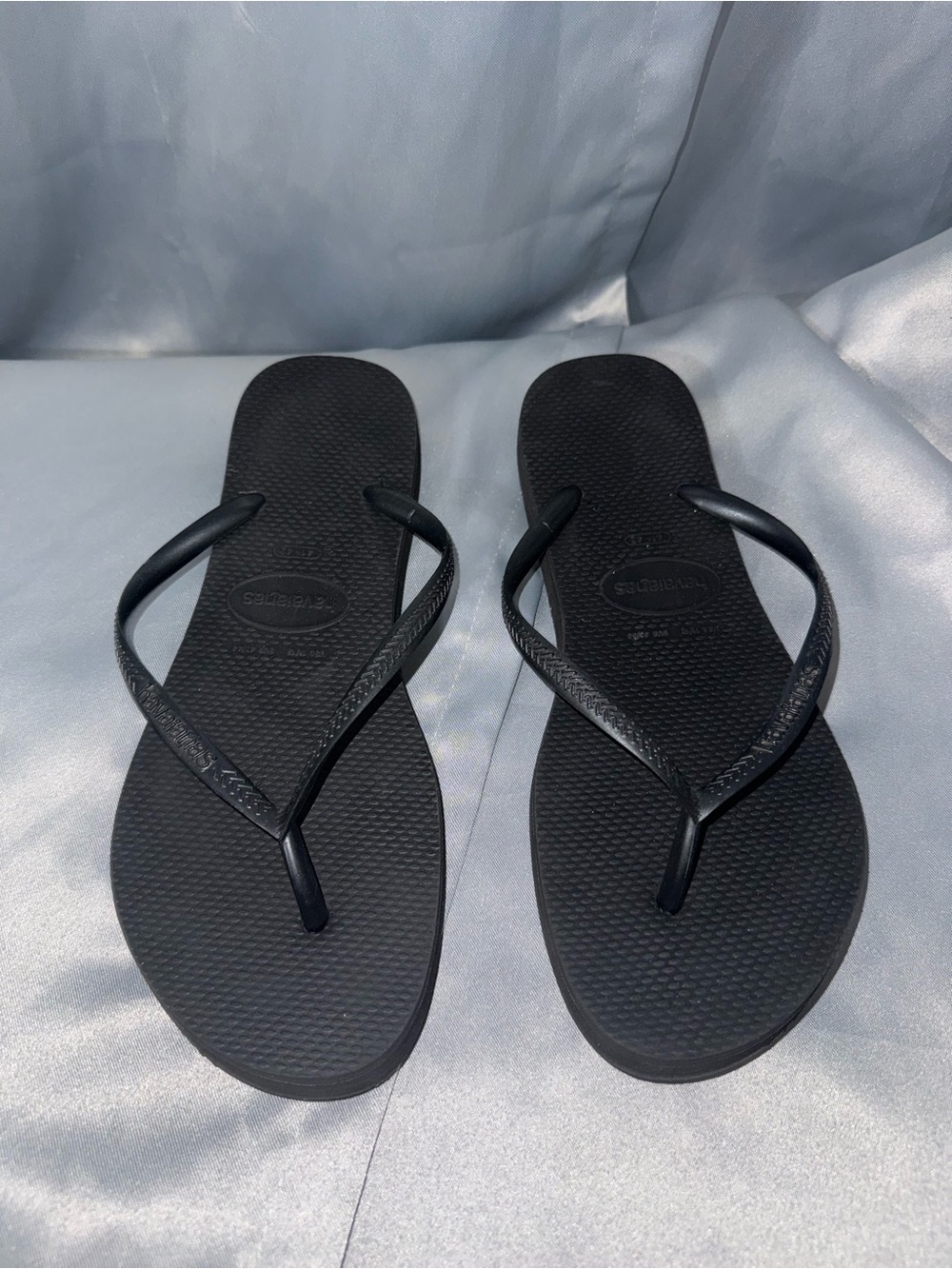Havaianas Black Slim Flip Sandals